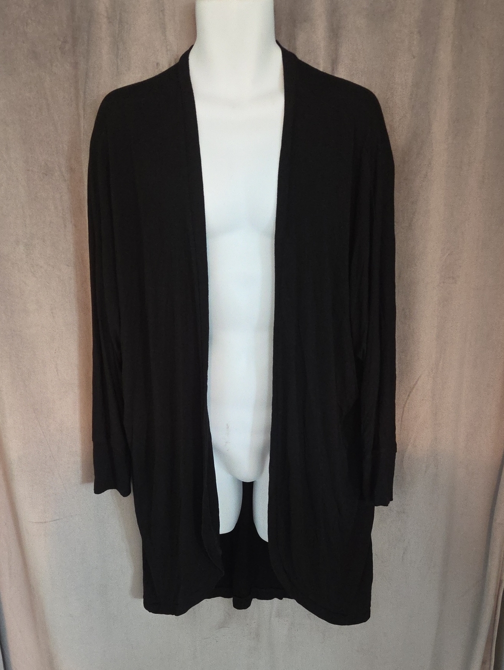 torrid Black Open-Front Longline Cardigan